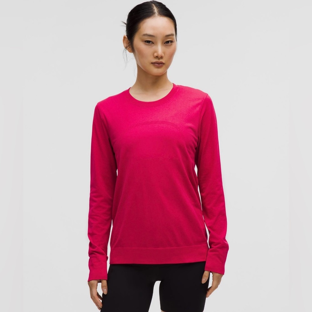 NWOT Lululemon Swiftly Relaxed Long-Sleeve Shirt in Pink (Size 8)